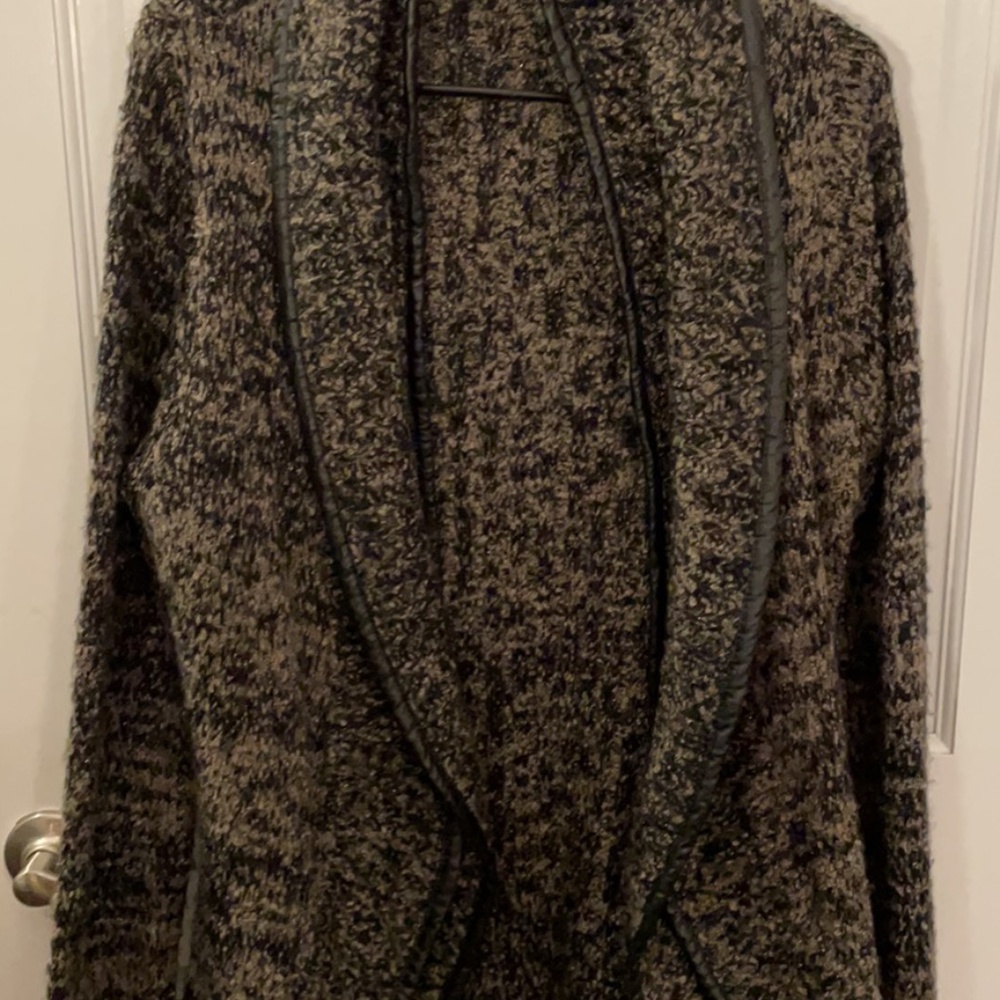 Sioni Cardigan/Sweater Faux Leather size L